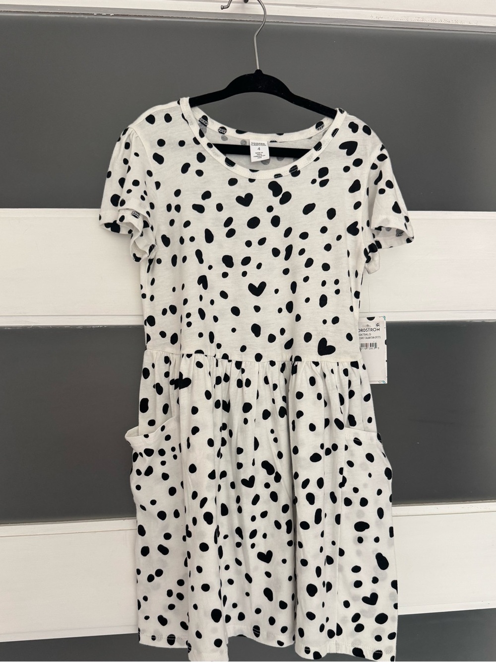 Nordstrom Harper Canyon 4T Heart Print Dress